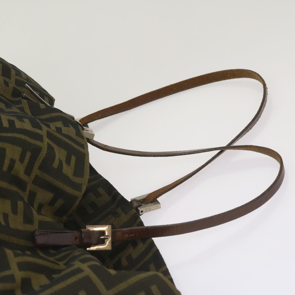 FENDI Zucca Canvas Tote Bag Black Brown68068
