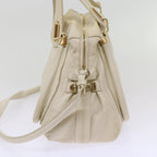 Chloe Mercy Shoulder Bag Leather White 68076