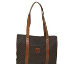CELINE Macadam Canvas Tote Bag PVC Brown Auth 68077