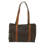CELINE Macadam Canvas Tote Bag PVC Brown Auth 68077