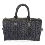 CELINE C Macadam Canvas Boston Bag Navy Auth 68080