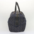 CELINE C Macadam Canvas Boston Bag Navy Auth 68080