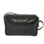 CELINE Shoulder Bag Leather Black  68125