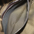 FENDI Zucca Canvas Mamma Baguette Shoulder Bag Black Brown68148