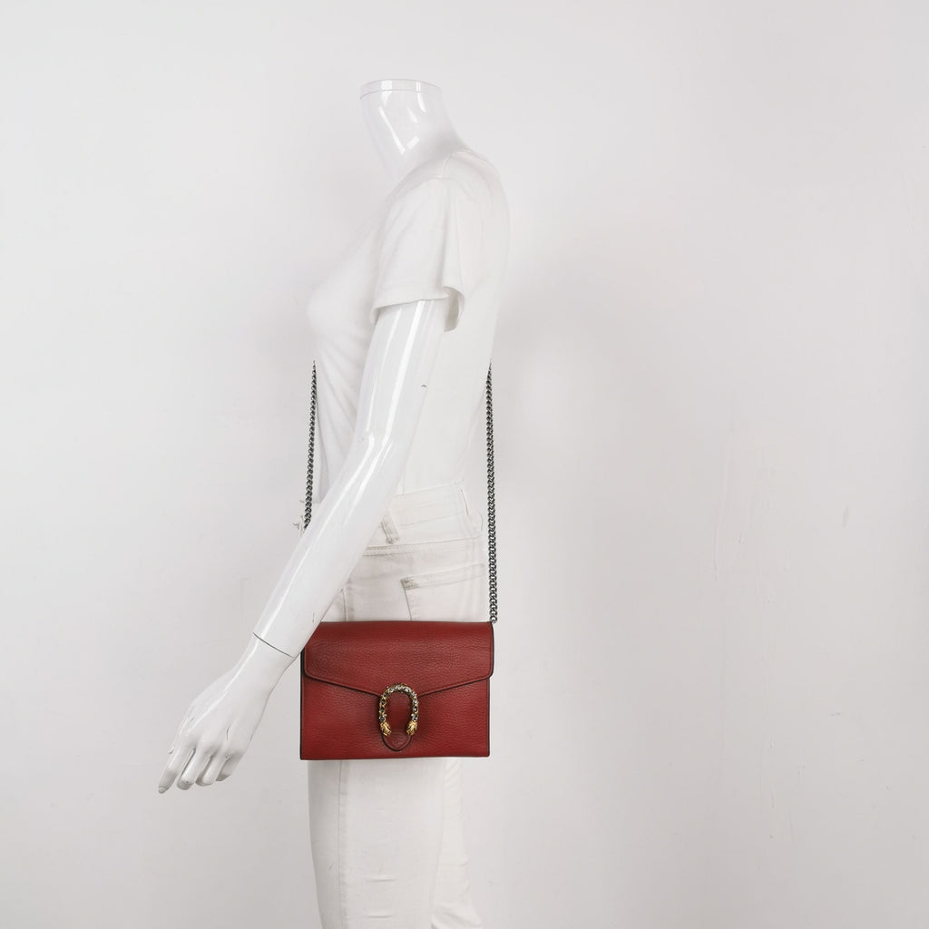 Gucci Dionysus Mini Bag in Solid Leather with Double Tiger Head Buckle 250430781173246