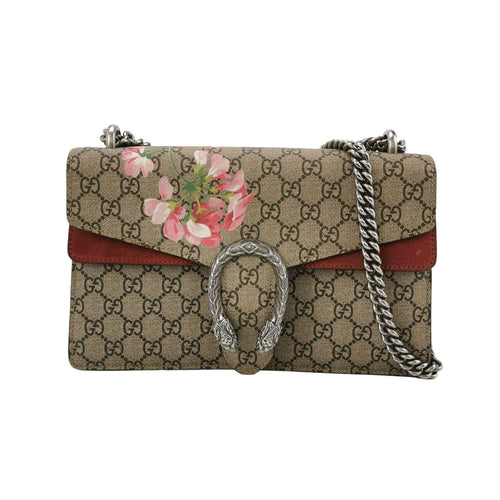 Gucci Dionysus Small Suede Floral Print Double Tiger Head Buckle Shoulder Bag 250430781173139