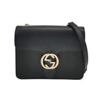Gucci Interlocking G Small Leather Solid Shoulder Bag 057850200351