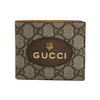 Gucci Neo Vintage Leather GG Monogram Tiger Head Logo Wallet 057850100155