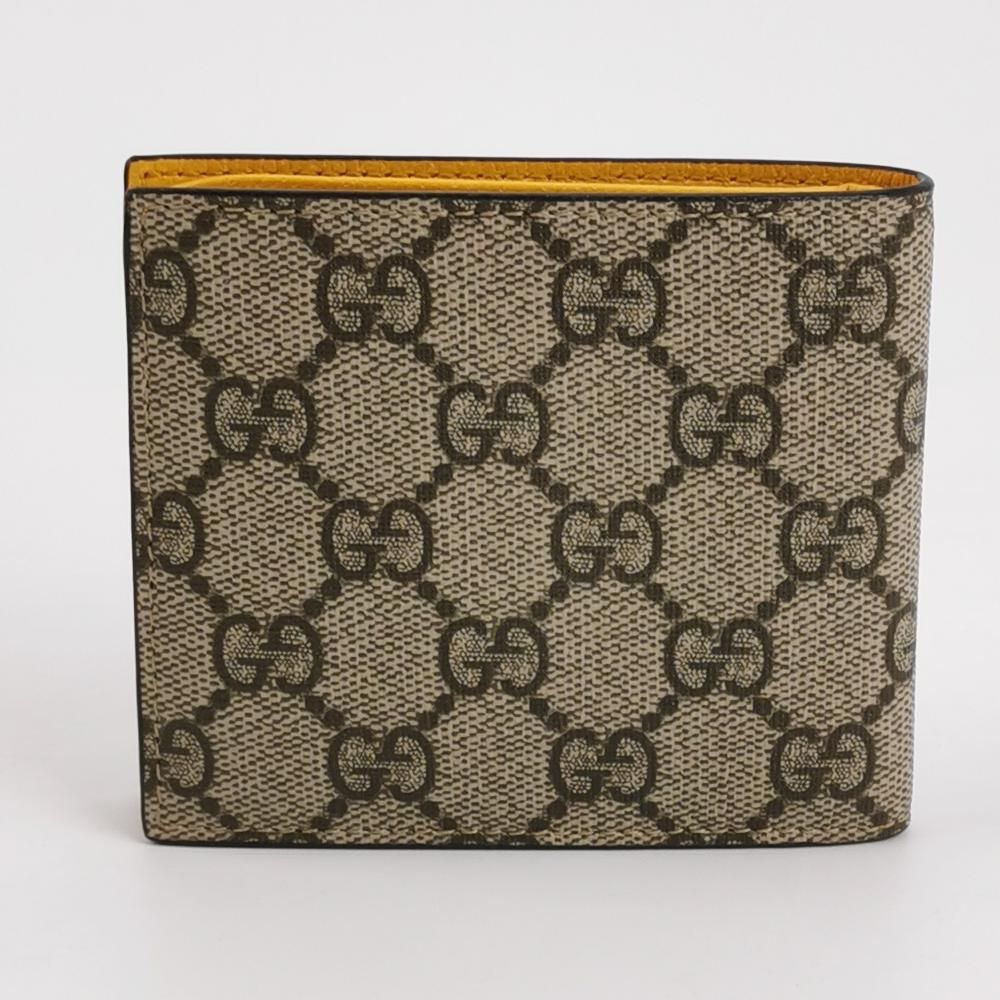 Gucci Neo Vintage Leather GG Monogram Tiger Head Logo Wallet 057850100155
