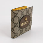 Gucci Neo Vintage Leather GG Monogram Tiger Head Logo Wallet 057850100155