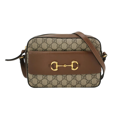 Gucci 1955 Small GG Canvas and Leather Camera Bag 2504305971172418