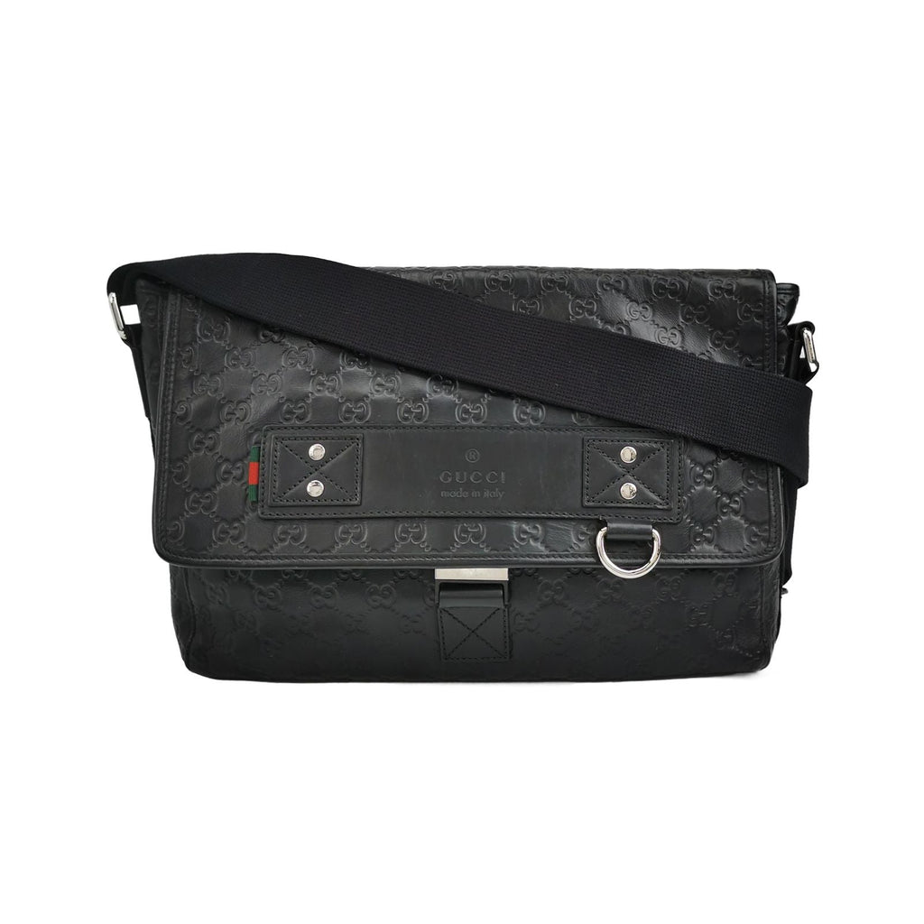 Gucci Leather Canvas Monogram Logo Shoulder Bag 250429781171657