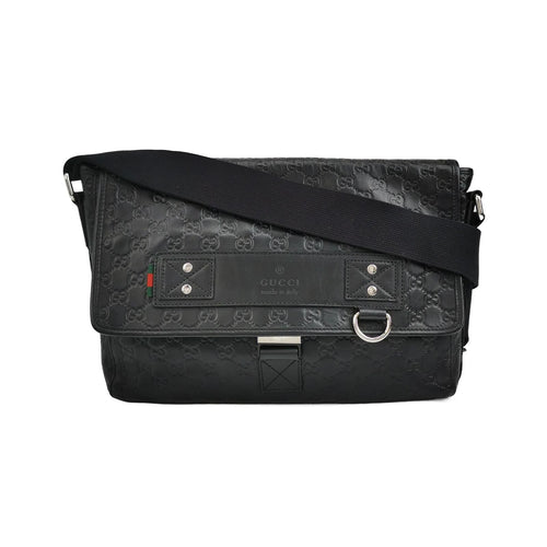 Gucci Leather Canvas Monogram Logo Shoulder Bag 250429781171657