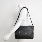 Gucci Leather Canvas Monogram Logo Shoulder Bag 250429781171657