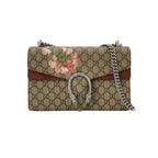 Gucci Dionysus Small Shoulder Bag in Suede with Floral Print and Double Tiger Head Buckle 250430781173184