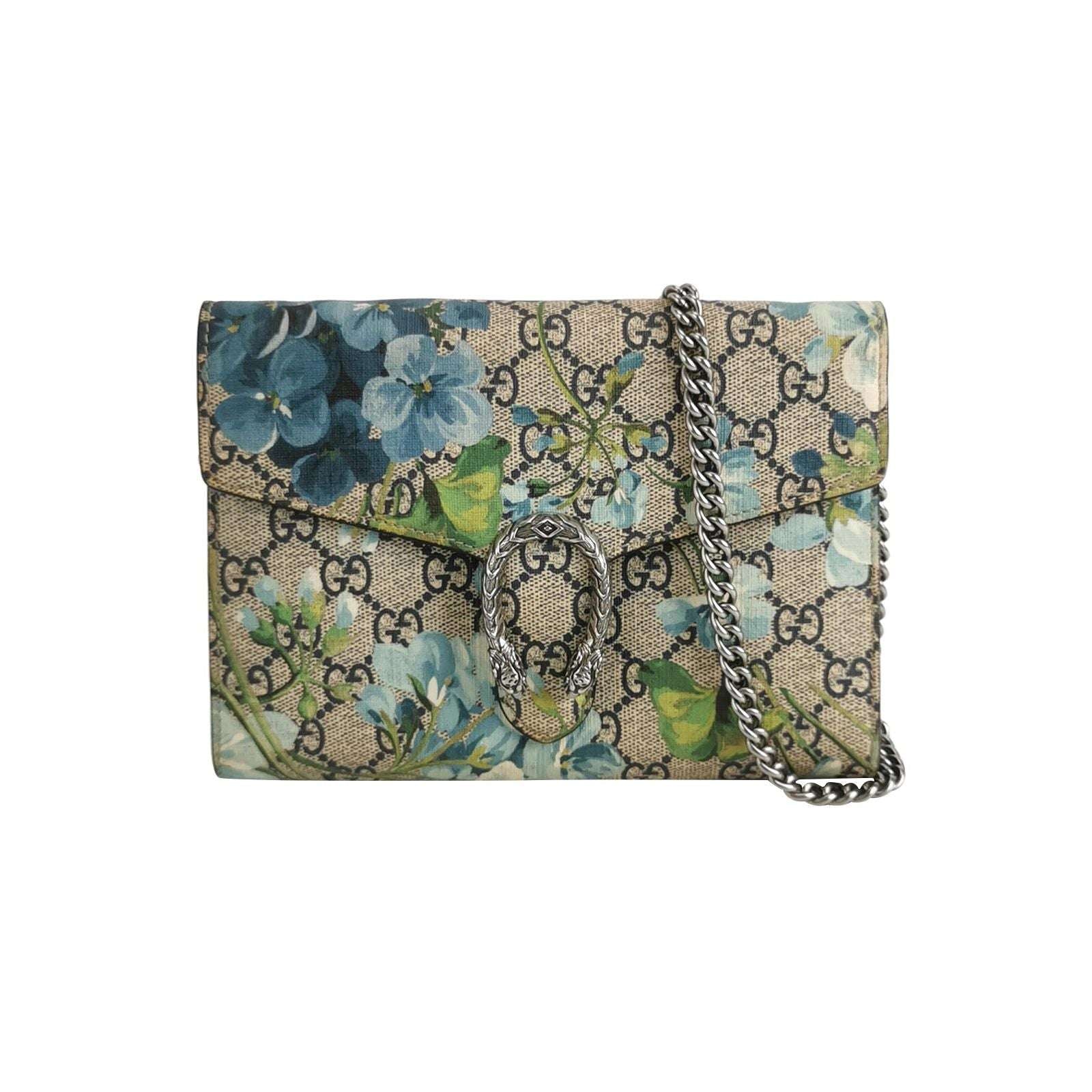 Gucci Dionysus Mini Leather Floral Print Double Tiger Head Buckle Crossbody Shoulder Bag 250430781173235