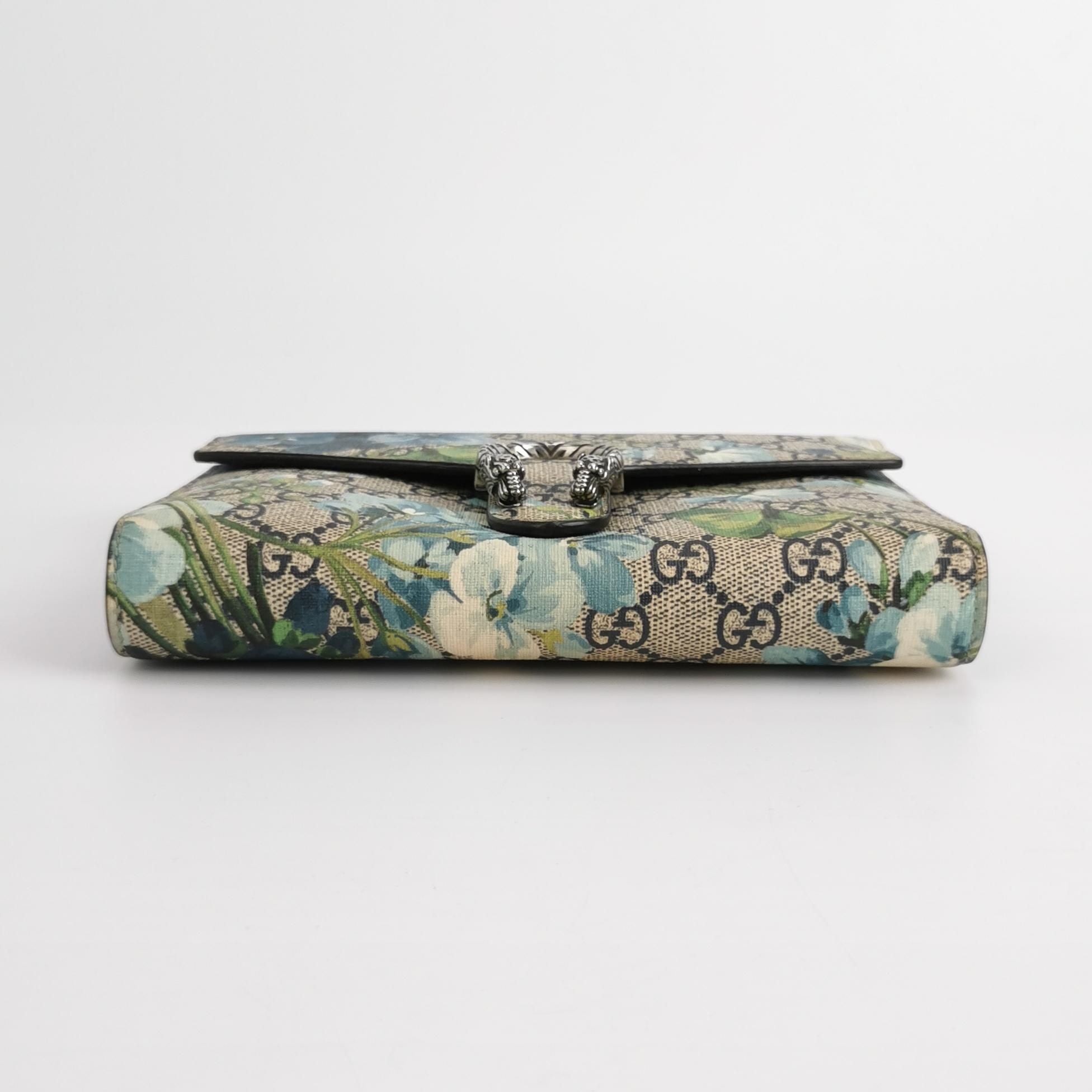 Gucci Dionysus Mini Leather Floral Print Double Tiger Head Buckle Crossbody Shoulder Bag 250430781173235