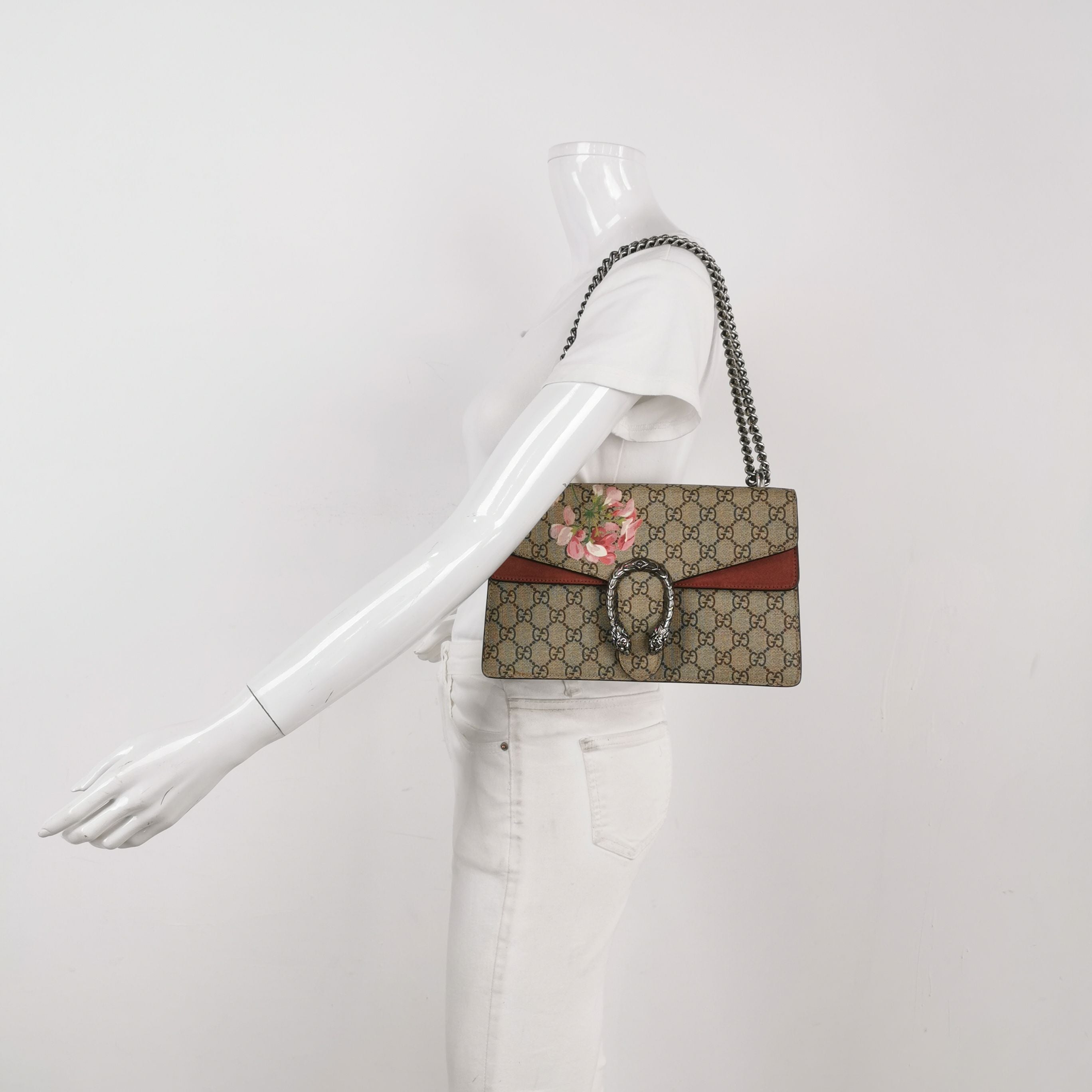 Gucci Dionysus Small Shoulder Bag with Suede and Floral Print 250430781173181