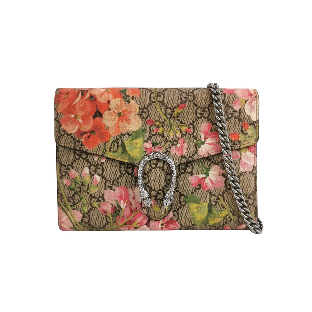 Gucci Dionysus Mini Leather Shoulder Bag with Floral Print and Double Tiger Head Buckle 250430781173224
