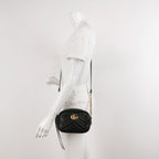 Gucci GG Marmont Mini Leather V-Stitch Double G Logo Camera Crossbody Shoulder Bag 250430781172422