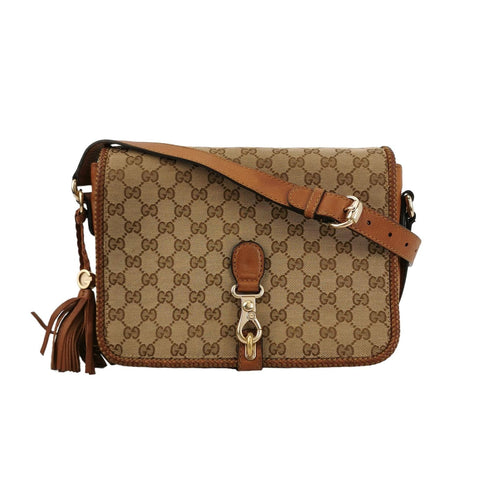 Gucci GG Canvas and Leather Shoulder Bag 250428781169838