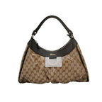 Gucci Abbey Leather Coated Canvas GG Monogram D-Ring Shoulder Bag 250430781172975