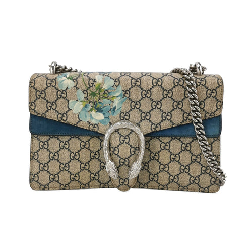 Gucci Dionysus Small Suede Floral Print Double Tiger Head Buckle Shoulder Bag 250430781173185