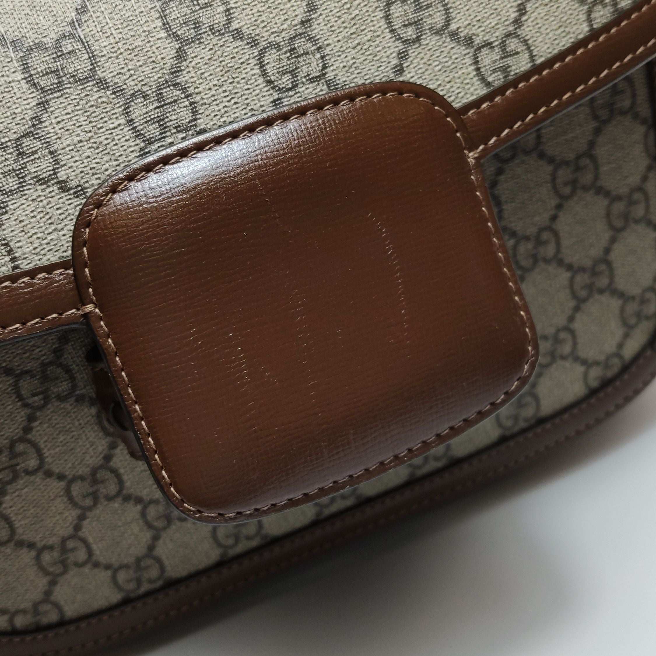 Gucci 1955 Small GG Canvas and Leather Shoulder Bag 250502781174829