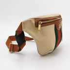 Gucci Leather and Canvas GG Logo Waist Bag Chest Bag 250502781175158