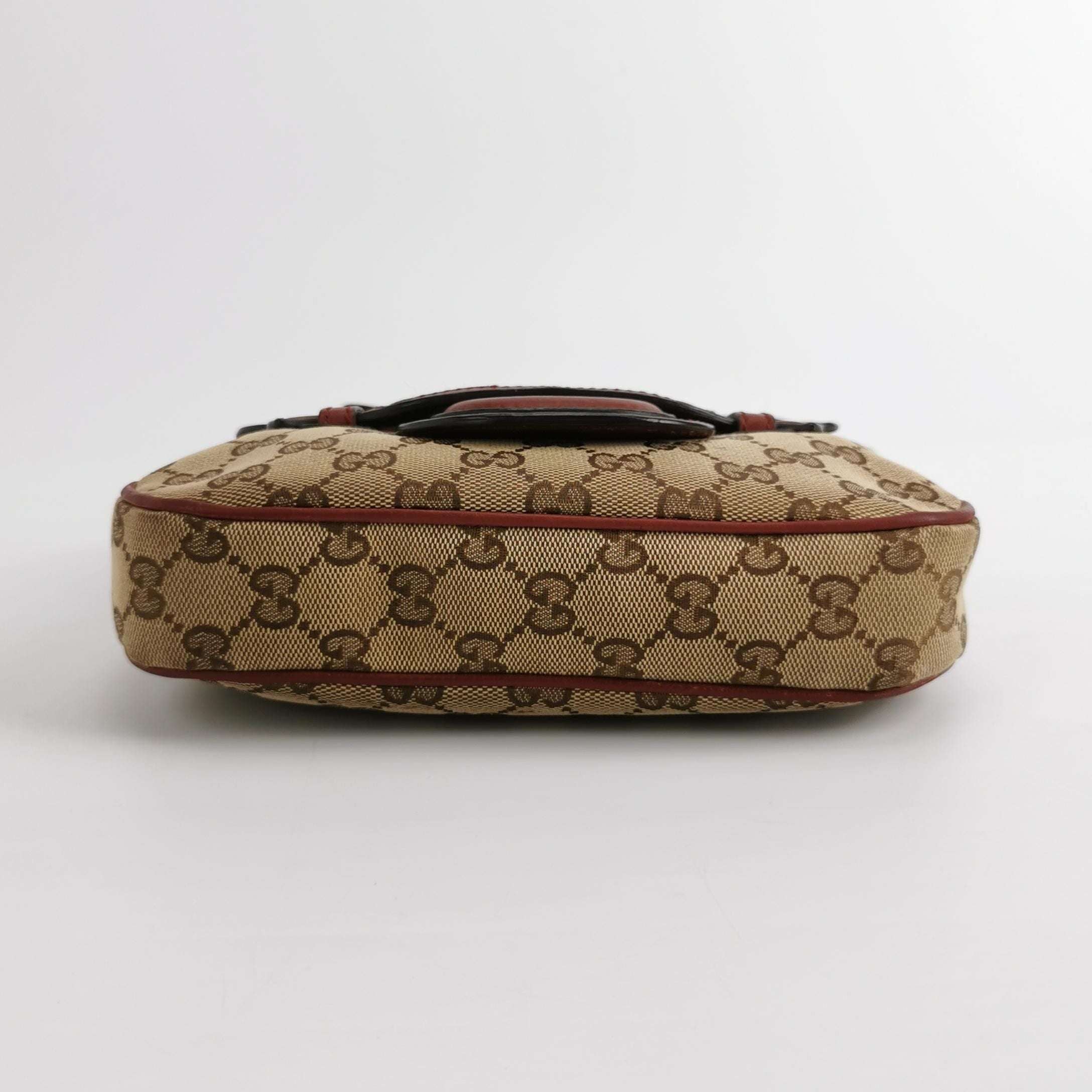 Gucci GG Canvas and Leather Shoulder Bag 250501781173575