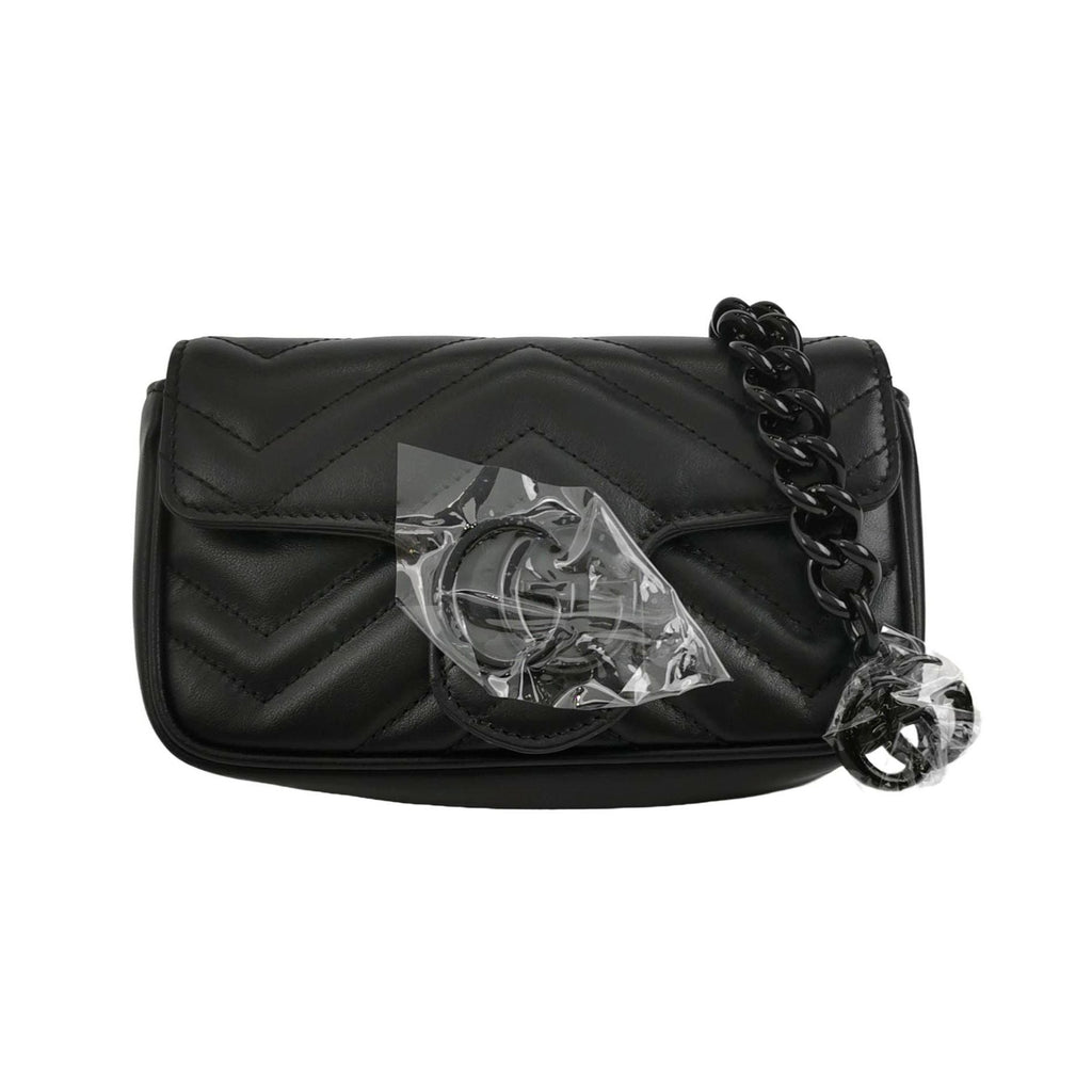 Gucci GG Marmont Mini Leather V-stitch Quilted Double G Logo Flap Shoulder Bag 250502781175562