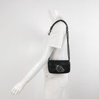 Gucci GG Marmont Mini Leather V-stitch Quilted Double G Logo Flap Shoulder Bag 250502781175562