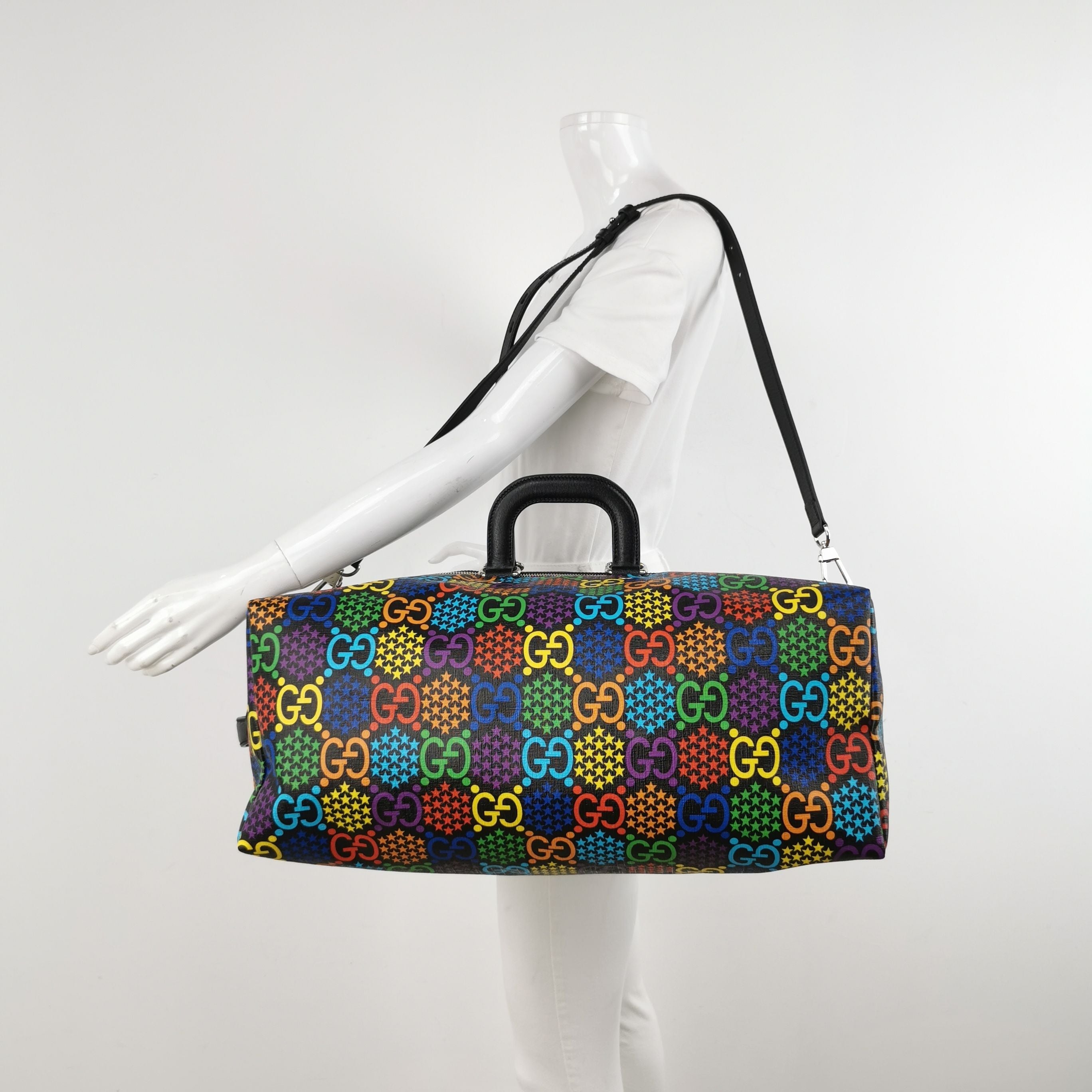 Gucci Magic Jumping Candy Series Medium Leather GG Monogram Shoulder Bag Luggage 250503781176387