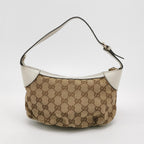 Gucci GG Canvas and Leather Zip Top Handle Shoulder Bag 250501781174503