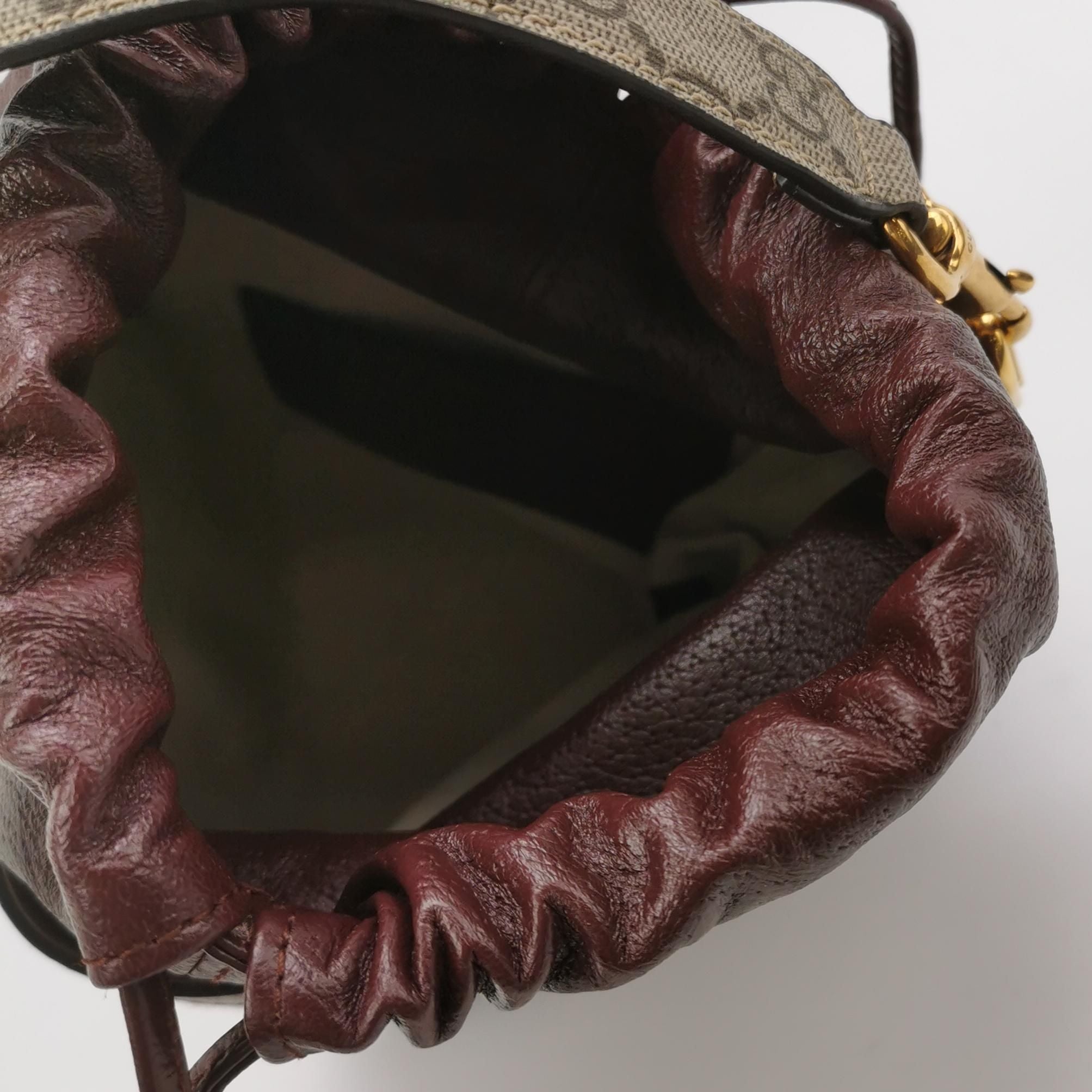 Gucci GG Logo Crossbody Shoulder Bag in Leather and Canvas 057850400354