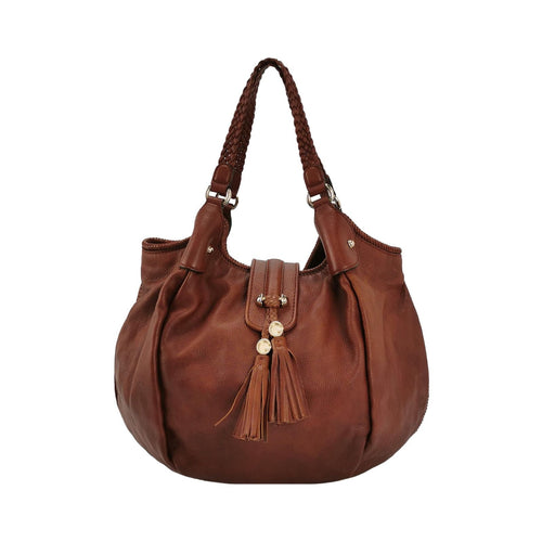 Gucci Leather Solid Color Fringe Woven Strap Shoulder Bag 250503781176309