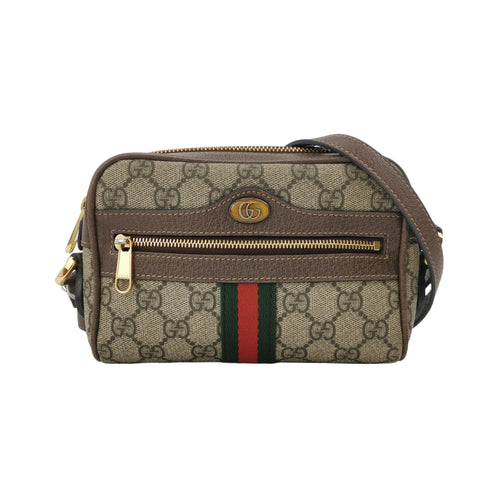 Gucci Ophidia Mini Leather Canvas GG Shoulder Bag 250502781174934