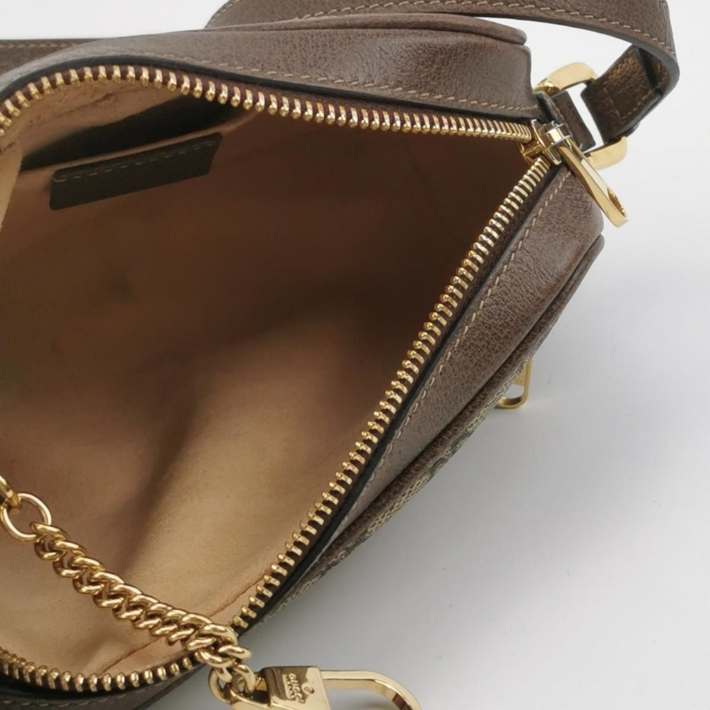 Gucci Ophidia Mini Leather Canvas GG Shoulder Bag 250502781174934
