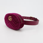 Gucci GG Marmont Small Leather and Suede GG Logo Waist Bag Chest Bag 250430781172808