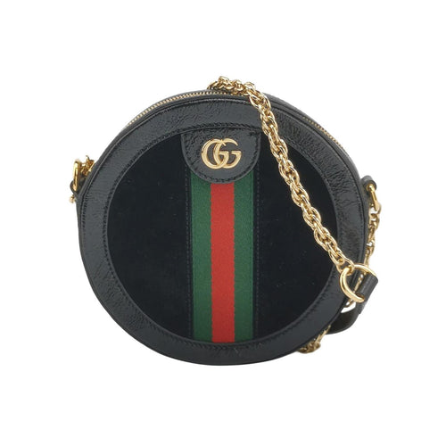 Gucci Ophidia Mini Leather Suede Contrast Stripe GG Crossbody Shoulder Bag 250501781173748