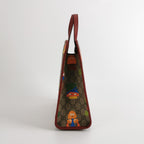 Gucci Leather Cartoon Pattern GG Monogram Kids Handbag 057850201012