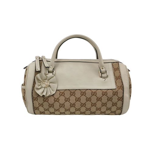 Gucci GG Canvas and Leather Top Handle Bag 250430781172029