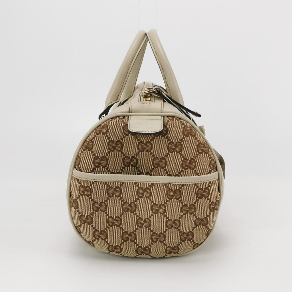 Gucci GG Canvas and Leather Top Handle Bag 250430781172029
