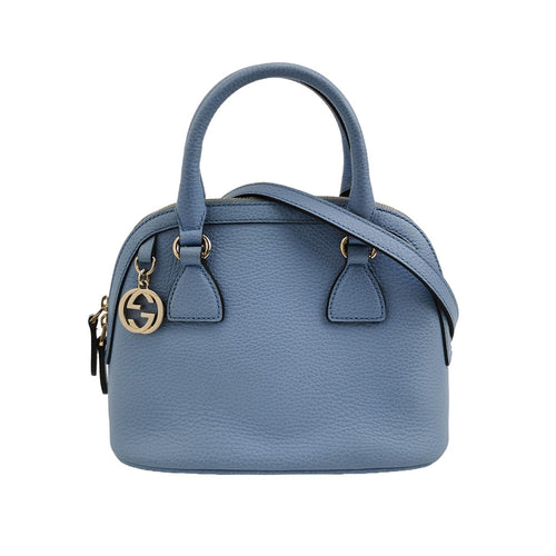 Gucci Leather Solid GG Embellished Crossbody Shoulder Bag 250429781171109