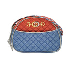Gucci Zumi Leather Shoulder Bag with Double G and Horsebit Detail 047852900264