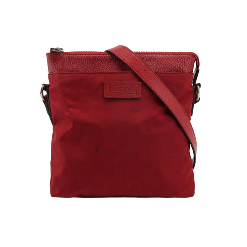 Gucci Leather Nylon GG Monogram Logo Crossbody Bag 250428781169767