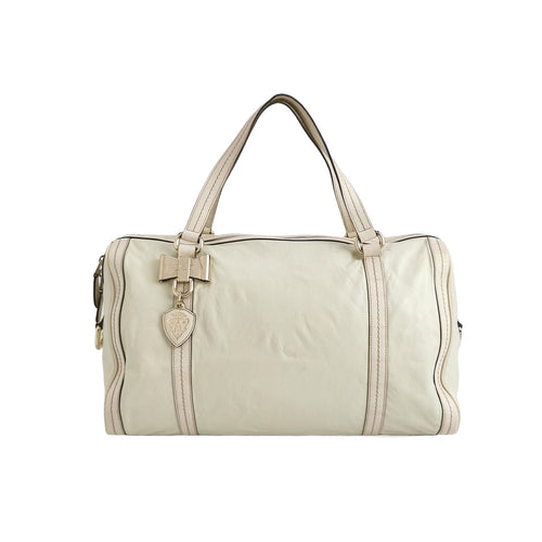 Gucci Duchessa Leather Bow Accent Monogram Shoulder Bag 047852900031