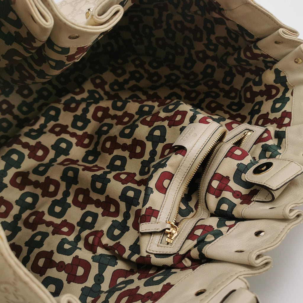 Gucci GG Canvas Studded Tote Shoulder Bag 047853000554