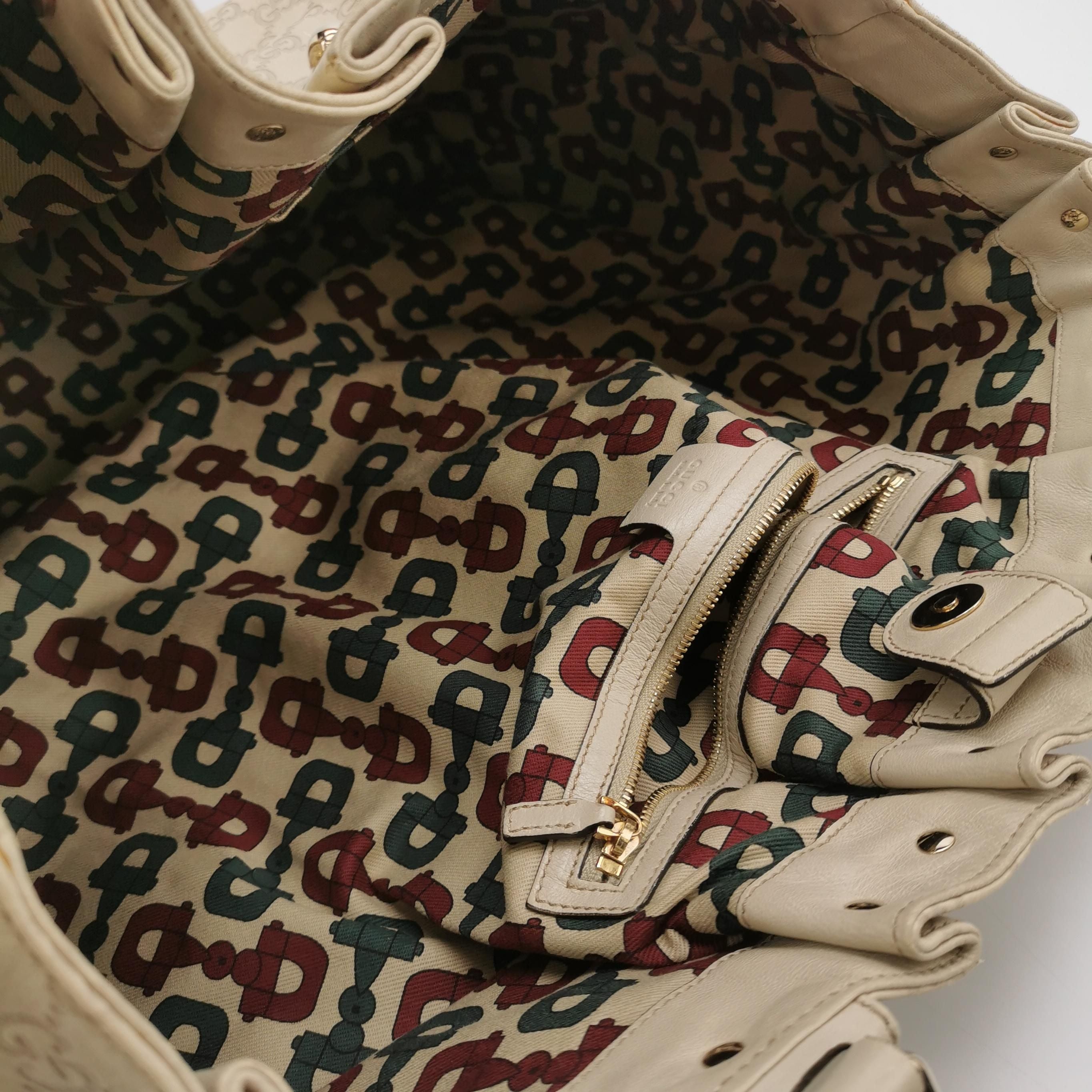 Gucci GG Canvas Studded Tote Shoulder Bag 047853000554