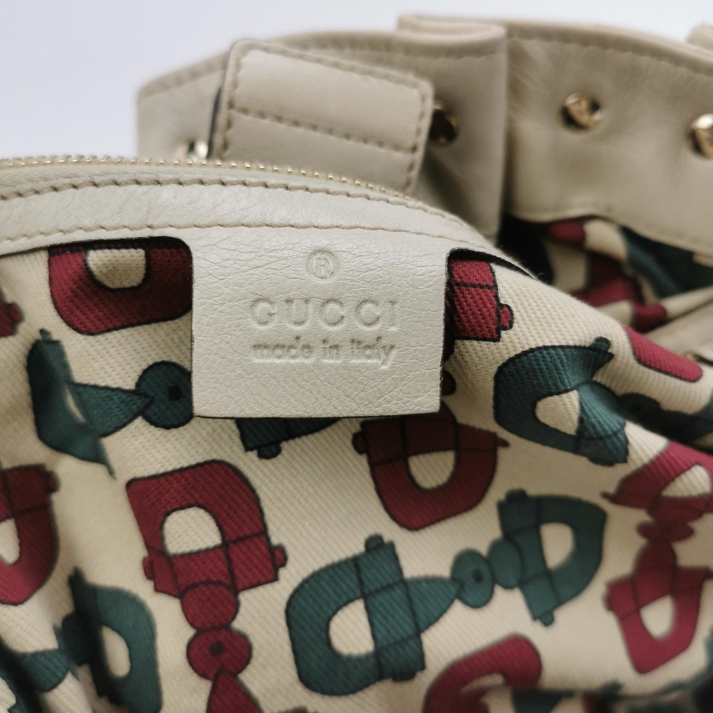 Gucci GG Canvas Studded Tote Shoulder Bag 047853000554